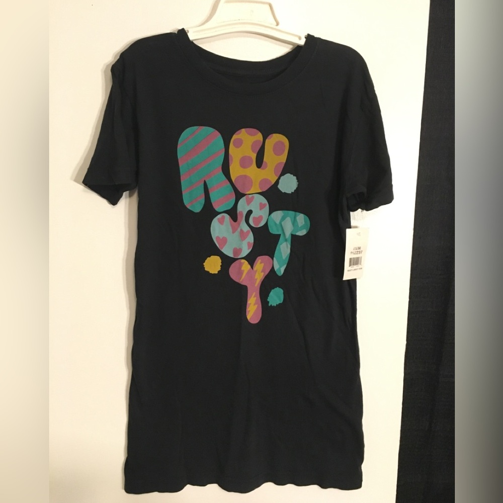 RUSTY VINTAGE NEW WITH TAGS LONG BABY TEE SIZE L